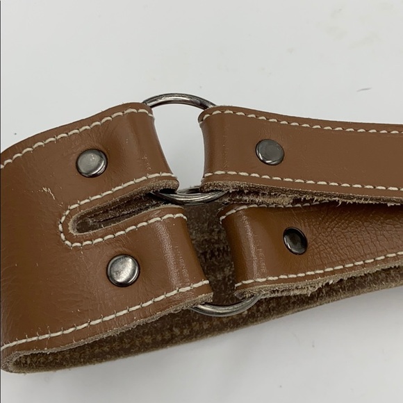 Euc Norma Kamali leather cross wide belt Small - Picture 4 of 5